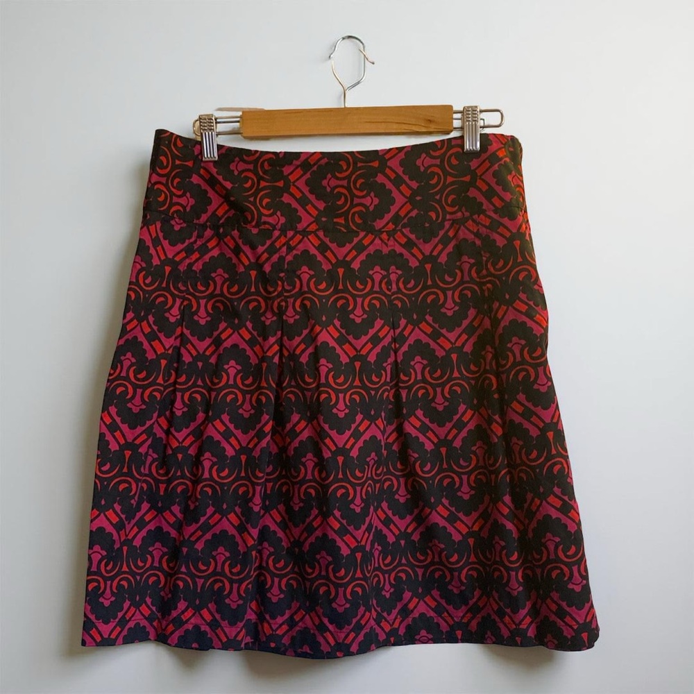 H&M pink and black print skirt, size 12, Y2K